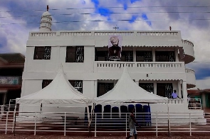 The newly built mosque in Obuasi