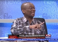 Veteran journalist and Editor in chief of the  Crusading Guide newspaper, Abdul Malik Kweku Baako