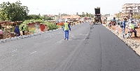 A photo of an asphalted road