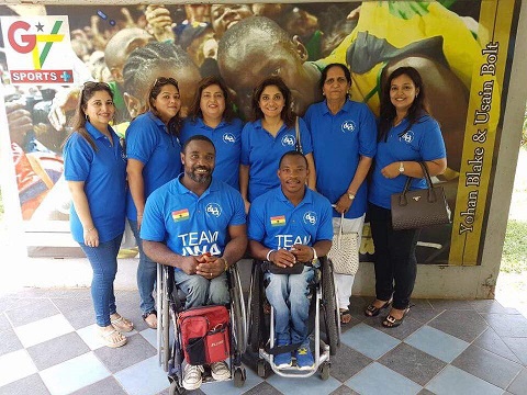 Ghana's para-athletes Botsyo Nkegbe, Atsu Dzidzienyo and Indian Women