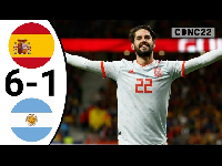 Spain defeated Argentina 6-1 back in 2018
