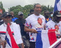 Chairman Wontumi (middle)  is the Ashanti Regional Chairman of the NPP
