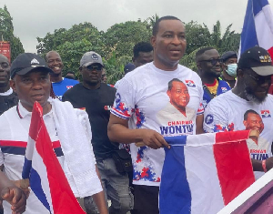 Chairman Wontumi (middle)  is the Ashanti Regional Chairman of the NPP