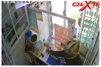 A screenshot of the footage