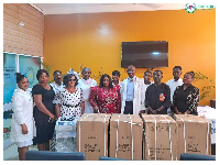 Doris Adjei donated five suction electric apparatus to the department