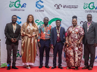 Gifty Anti (second from right) and other dignitaries