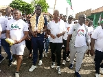 Prince Henry Anim-Owiredu with some supporters