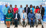 Dr Sodzi Sodzi-Tettey, (2nd from right in front row) is the CEO of National Vaccine Institute
