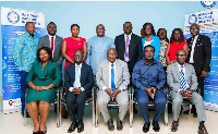 Dr Sodzi Sodzi-Tettey, (2nd from right in front row) is the CEO of National Vaccine Institute