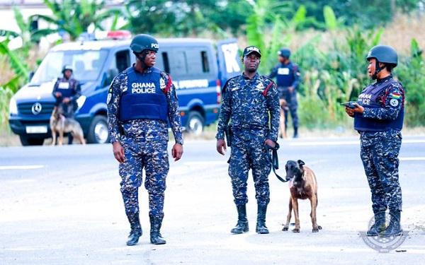 Some officers of the Ghana police service