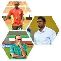 Ex-Stars coach Kwesi Appiah, current coach and assistant Grant and Konadu