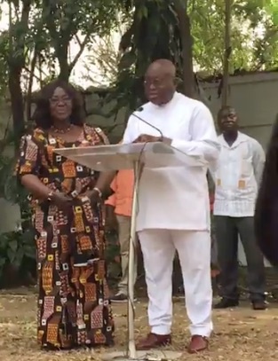 President Nana Akufo-Addo announcing his new Ministers