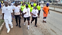 The walk had the participation of some stars