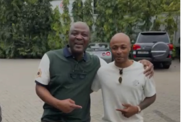 Andre Ayew meets Ibrahim Mahama for entrepreneurial guidance