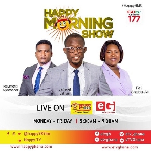 Flyer of the Happy FM morning show