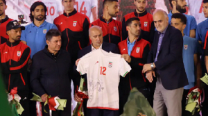Crowds gather in Tehran to send off Iran’s World Cup team