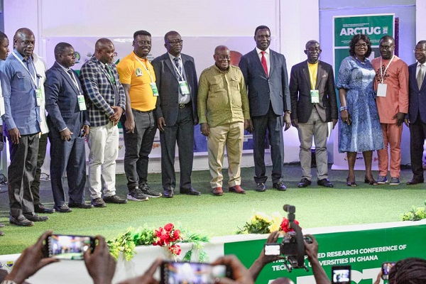 Akufo-Addo in a group picture with some dignitaries who attended the conference