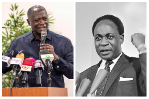Armah-Kofi Buah (L) and Osagyefo Dr Kwame Nkrumah (R)