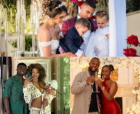 Photos of some Black Stars players and their partners