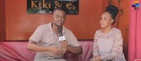 Faustina Kobina speaking to DJ Nyaami on SVTV Africa