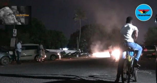 Gunshots fired, tyres burnt at Mahama’s office