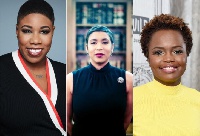 From (L to R) Symone Sanders, Ashley Etienne and Karen Jean-Pierre