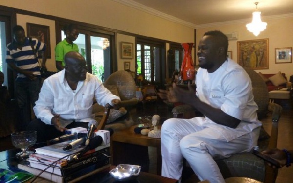 Cwesi Oteng and President Akufo-Addo