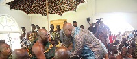 President Nana Addo Dankwa Akufo-Addo with Asantehene Otumfuo Osei Tutu II