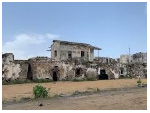 Only a fragile fraction of Fort Prinzenstein remains as Keta battles decades of coastal erosion
