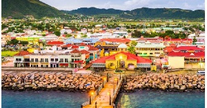 The Caribbean island of St. Kitts and Nevis