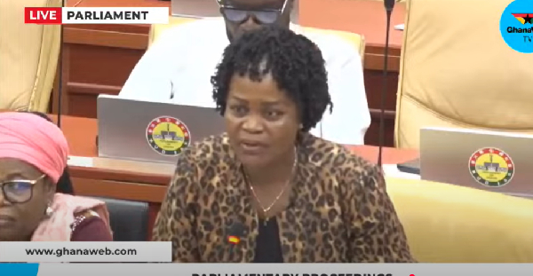 Video | 'Shut up over there!' - Watch as NDC MP blasts Minority in Parliament over Hawa Koomson's assault