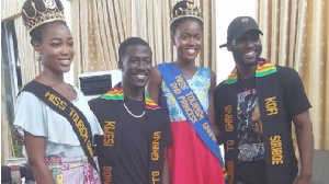 The Siriboe brothers and Miss Tourism Ghana winners