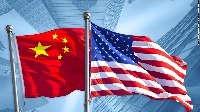 US, China flags
