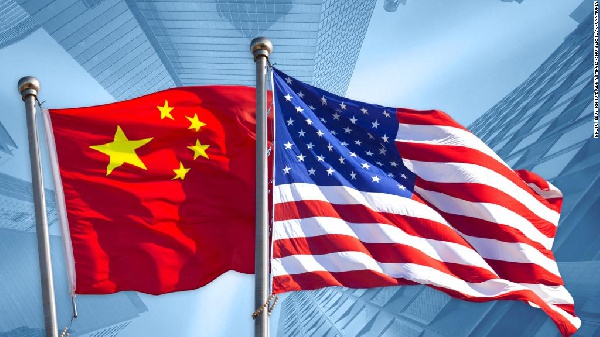 US, China flags