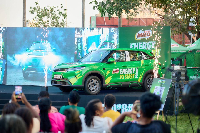 One of the prizes is an electric family car