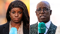 Eni Aluko and Ian Wright are sports pundits