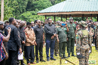 Officials of Forestry Commission at the burial and funeral rites of the late Richard Otwey