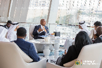 Okudzeto Ablakwa during a meeting with some UAE diplomats