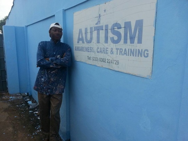 One of the volunteers who assisted in the renovation