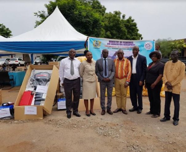 Some National Farmers Day Organising Committee members with a delegation from Japan Motors