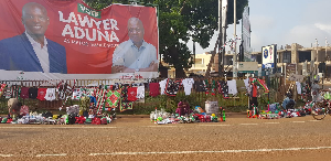 Party paraphernalia displayed on street