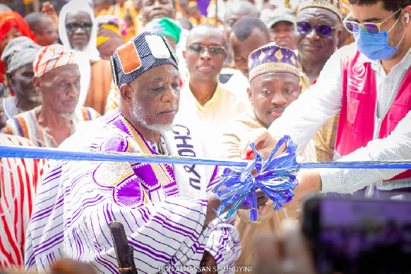 During the official opening of the building projects