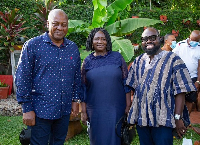 President John Dramani Mahama, Prof. Opoku-Agyemang and Dr. Peter Boamah Otukonor