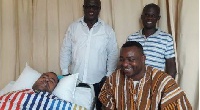 Bernard Antwi Boasiako, was at the Okomfo AnokyeTeaching Hospital on Saturday to visit Steve Polack
