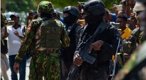 Kenyan police officers arrived in Haiti in June to bolster Haiti's security forces