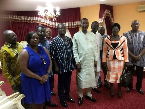Some members of the Ghanaian delegation led by Joeseph Osei Owusu with Burkinabe counterparts