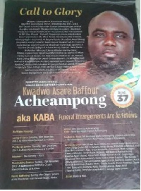 KABA will be laid in state on Saturday December 16 at the forecourt of the State House