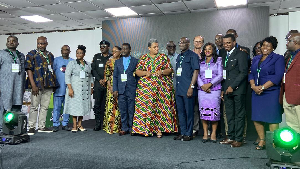 A photograph of stakeholders present at the event