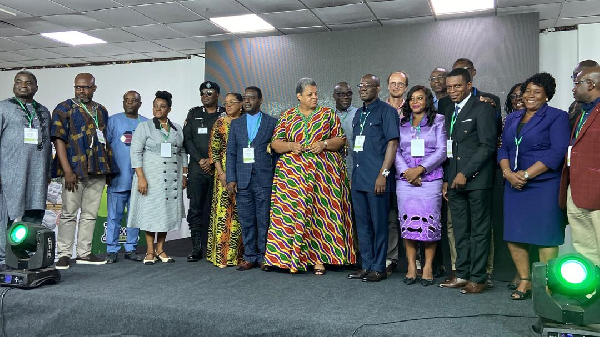 A photograph of stakeholders present at the event