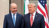 President Trump with the Taoiseach (Irish Prime Minister) Micheál Martin
